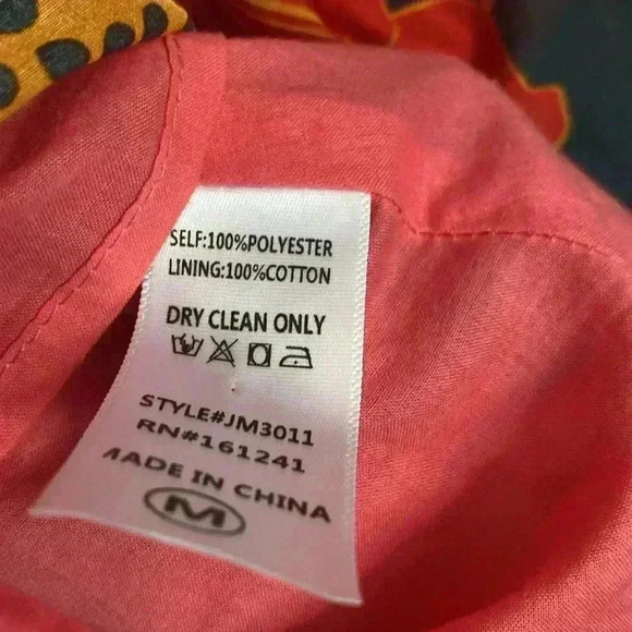 Orange and Black Ruffled Tiered Mini Dress - Picture 5 of 5